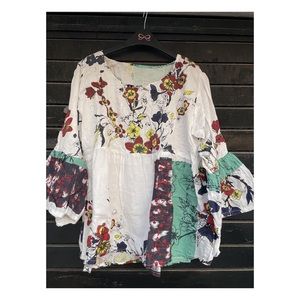 Bohemian peplum top